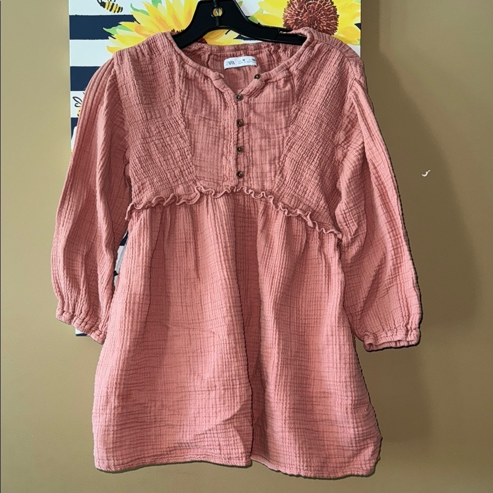 Pink Textured Zara Tunic Top 10